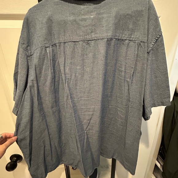 George Casual Denim Blue Button-Down Shirt - Picture 3 of 3